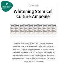 Load image into Gallery viewer, Stayve Whitening Stem Cell Culture Ampoule - (10pcs x 8ml)