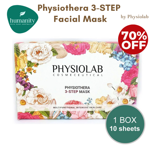 70% OFF - Physiothera 3-Step Mask - 10pk - Exp Apr 2024